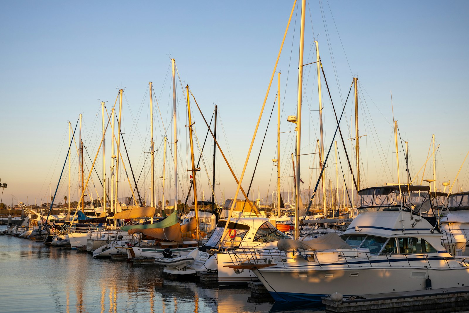 Marina dock at sunset, Sea Isle City